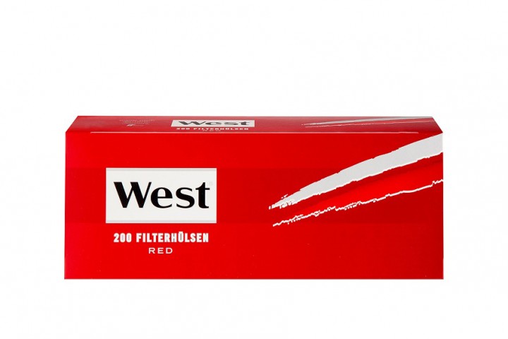 West Zigarettenhülsen Rot 200 Stück